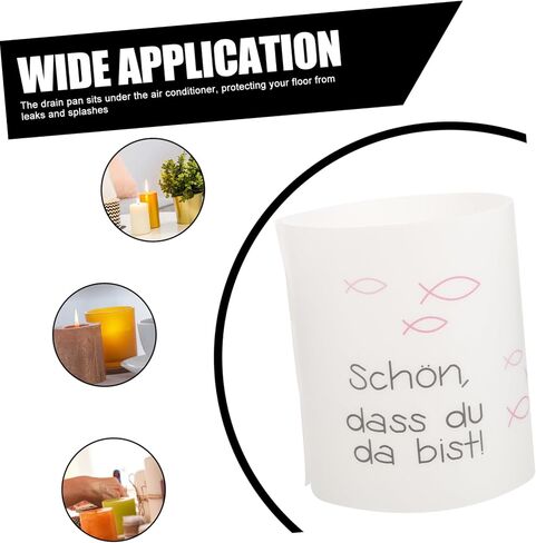 LIFKOME 8pcs Plastic Cylinder Candle Covers Rustic Candle Holder for Wedding Party Decorative Tube Shades in Saudi Arabia