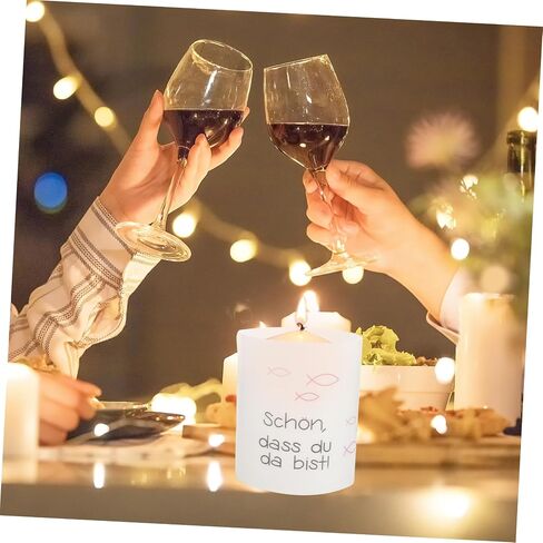 LIFKOME 8pcs Plastic Cylinder Candle Covers Rustic Candle Holder for Wedding Party Decorative Tube Shades in Saudi Arabia