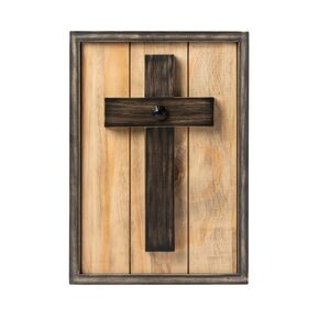 Rustic Knotty Pine Wedding Unity Cross® for your Wall; Unity Candle Unity Sand Beautiful Alternative