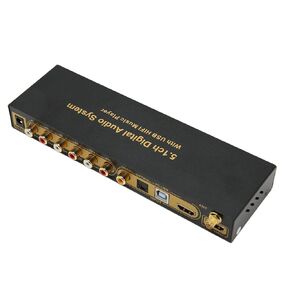 Sound Decoder, 5.1CH Digital Sound Decoder, Support HDCP 2.3 2.2 1.4, Digital Sound Extractor Converter, Multifunctional Audio Extractor