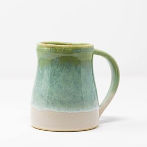 OUTPOST POTTERY Handmade Tea Coffee Mug (Nautical Treasure, 15 fl oz inch Tribute to Simon Leach) C003