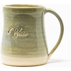 OUTPOST POTTERY كوب قهوة شاي مصنوع يدويًا (كنز بحري، 15 أونصة سائلة بوصة تحية لسيمون ليتش) C003