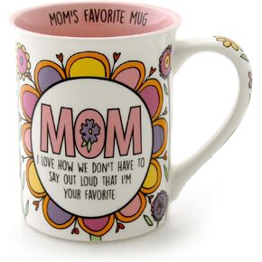 Enesco Ransom Note for Mom Stoneware Mug, 16 oz, Multicolor