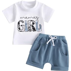 Toddler Boy Clothes Little Dude Print Pullover Tee Top Casual Drawstring Shorts Summer Outfit Playwear Set