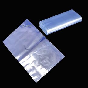 Shrink Wrap Bag-120 Pcs 14''x20" Clear PVC Heat Shrink Wrap Bags for Shoes,Giftware, Candles,Soaps,Bath Bombs, Film DVD/CD,Jars, Homemade DIY Art Crafts