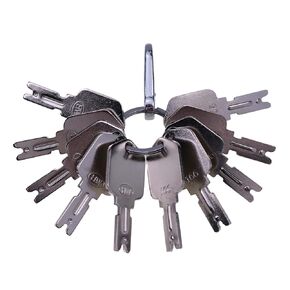 JEENDA (10) Forklift Key for Clark Yale Hyster Komatsu Gradall Gehl Crown New Holland Caterpillar JLG Daewoo & More 166 6T-2663 1430 7738-4578 A214062 51335040 186304 090-32025 ELI80-0090