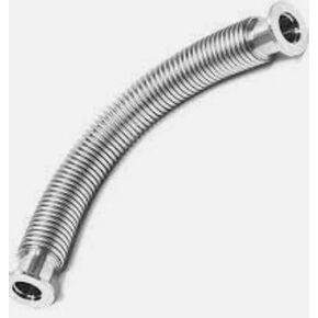 bmotiontech KF40 NW40 Standard Stainless Steel Corrugated Bellow Hose Set, vacuum bellow hose with 2X Al clamp / 2X SS Centering Ring / 2X FKM O-Ring (1800mm / ~6ft KF40, thick wall bellow)