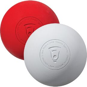 Franklin Sports Lacrosse Balls - Official Size Lax Balls for Practice - Red + White 2 Pack - Great for Muscle Massage Therapy + Yoga in Saudi Arabia