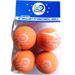 Frescobol Balls, Brazilian Papaya Orange Ball 4-Pack