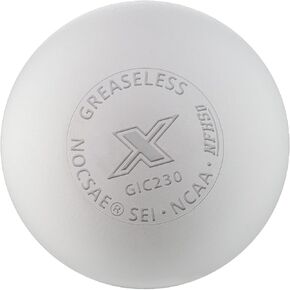 X Greaseless Lacrosse Balls by Guardian Innovations, 20 Pack, White - Official Ball of NCAA Championships - Meets NOCSAE Standards and SEI/NCAA/NFHS Certified