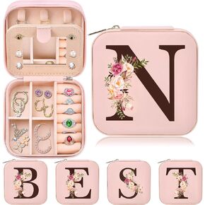 Mothers Day Mom Gifts from Daughter Son, Travel Jewelry Case Box Organizer Personalized Gifts for Mom Wife Women Daughter Friends Sister Grandma Aunt