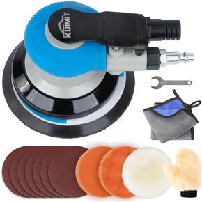 5 Inches Air Random Orbital Sander, Pneumatic Palm Car Sanders For Wood Polisher Metal,And Auto Body Work, Da Sanders, Dual-action Sander