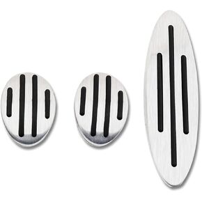 No Drill Gas Brake Foot Rest Pedal Compatible for Mini Cooper R52, R53, R55, R56, R57, R58, R59, F55, F56 Accessories Stainless Steel