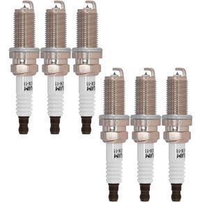 Spark Plugs LFR6AIX11 6619 Automotive Replacement Iridium Spark Plug 6 PCS Compatible with BMW Toyota Lexus Avalon 4Runner Camry FJ Cruiser Highlander RAV4 Sienna Tundra Venza Tacoma