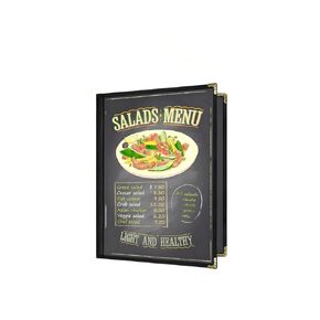 2 PCS 8.5 x 11 Inch Menu Covers,2 Page 4View Transparent Restaurant Menu Holder,menu Covers 8.5 x 11, Restaurant Menu, Black Menu Foler, Restaurant menu Covers, Restaurant menu Covers (1)
