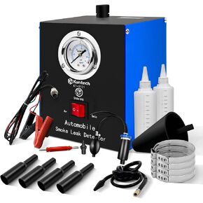 Automotive Smoke Machine Built-in Air Pump, 12V DC Smoke Leak Detector for Pipe System, EVAP System, Fuel Leakage, Leakage Diagnostic Tester