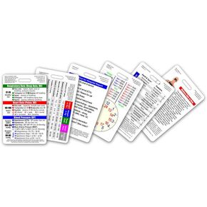 Mini EMT/First Responder Vertical Badge Card Set - 6 Cards