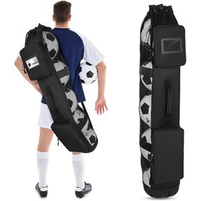 Basketball Bag for Team Balls, Heavy Duty Basketball Coashes Bag - 5 Basketballs Mesh Bag for Coaching/Basketabll Accessories