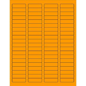 Tape Logic TLLL170OR Rectangle Laser Labels 1 3/4 x 1/2 Fluorescent Orange (Pack of 8000)