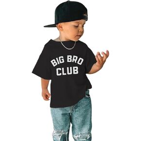 CM C&M WODRO Big Brother Shirt Toddler Baby Boy Big Bro Club Letters Print T-Shirt Tees Kid Summer Short Sleeve Clothes