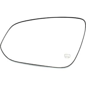 For Toyota Highlander 2014 15 16 17 2018 Mirror Glass Driver Side | Heated | w/Backing Plate | Flat Glass Type | Hybrid Models | Replacement For 87961-0E130 | TO1324125