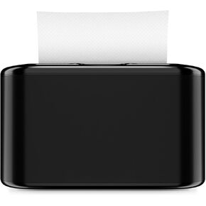 Multifold Paper Towel Dispenser Countertop, Hand Towel Dispenser for Bedroom, Bathroom, Kitchen, Toilet (Black)