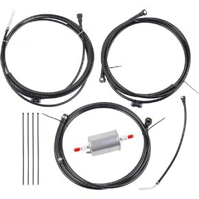 Dasbecan Fuel Lines Kit Replacement Nylon Fuel Lines Repair Kit Compatible with Chevrolet Silverado 1500 2500 3500 GMC Sierra 2500 1999-2003 Engine Supply Return Replaces# FL-FG0053 FG0053 NFR0003