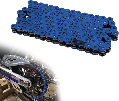 سلسلة الدراجة الترابية JFG RACING 520، Universal120 Links X Ring سلسلة محرك شديدة التحمل لـ YZ80 YZ125 YZ250 YZ250F YZ450F WR250R-أزرق in Kuwait