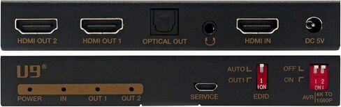 ViewHD 2 Port 1x2 Powered HDMI 1 in 2 Out Mini Splitter for 1080P & 3D | Model: VHD-1X2MN3D in Saudi Arabia