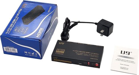 ViewHD 2 Port 1x2 Powered HDMI 1 in 2 Out Mini Splitter for 1080P & 3D | Model: VHD-1X2MN3D in Saudi Arabia