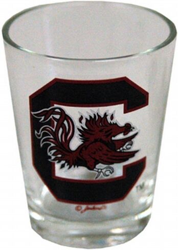 NCAA South Carolina Gamecocks Shotglass Clear Logo in Saudi Arabia