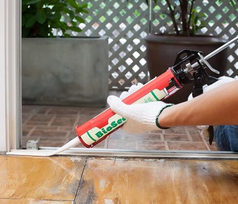 Clear BioSeal 100% Silicone Sealant Caulk Kitchen and Bath Grade, Waterproof and No Odor No Color Change 10.1 Ounce Cartridge, 50 Clear Tubes Set / 2 Boxes in Saudi Arabia