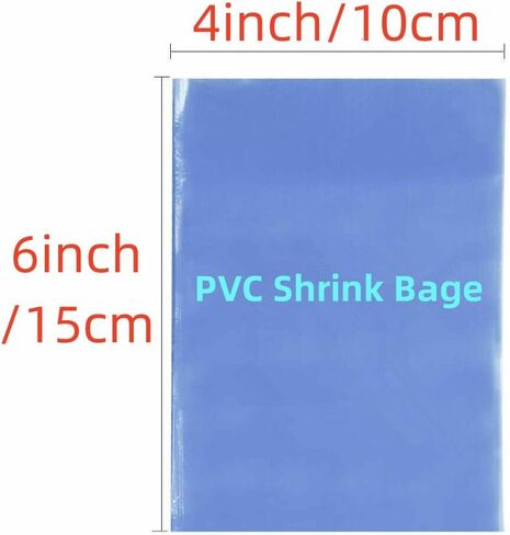 أكياس تغليف قابلة للانكماش الحراري مقاس 4 × 6 بوصات، 500 قطعة من أغلفة الانكماش الحراري البلاستيكية الشفافة لتغليف الهدايا الصغيرة، والتغليف، والصابون، والكتب، وقنابل الحمام، وأفلام DVD/CD، والشموع، والجرار، والزجاجات، والمشروعات المنزلية الصنع in Kuwait