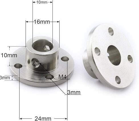 Magic&shell 2-Pack 10mm شفة رمح اقتران صلابة عالية محور معدني تحمل تركيبات DIY نموذج ملحق جامدة شفة دليل رمح المقرنة موصل المحرك in Kuwait