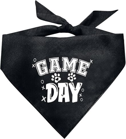 باندانا الكلب من Game Day، باندانا الكلب الرمادي المشمش، باندانا الكلب اللطيفة والمضحكة، وشاح مثلث للكلاب الأليفة، إكسسوارات وشاح للكلاب الأليفة، هدية لمحبي الكلاب، باندانا للكلاب الصغيرة والمتوسطة والكبيرة (D41) in Saudi Arabia