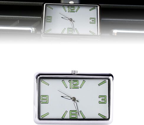 ساعة لوحة قيادة السيارة، ساعات مضيئة لتنفيس السيارة، ساعة كوارتز للسيارات، تناسب عالمي، ديكور مثالي للسيارات، سيارات الدفع الرباعي وMPV (أفقي) in Kuwait
