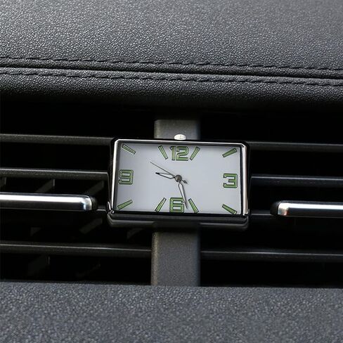 ساعة لوحة قيادة السيارة، ساعات مضيئة لتنفيس السيارة، ساعة كوارتز للسيارات، تناسب عالمي، ديكور مثالي للسيارات، سيارات الدفع الرباعي وMPV (أفقي) in Kuwait