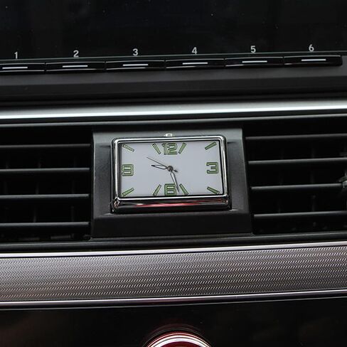ساعة لوحة قيادة السيارة، ساعات مضيئة لتنفيس السيارة، ساعة كوارتز للسيارات، تناسب عالمي، ديكور مثالي للسيارات، سيارات الدفع الرباعي وMPV (أفقي) in Kuwait
