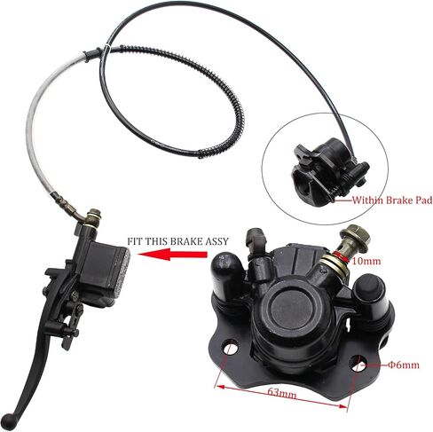 Rear Disc Brake Caliper for 50cc 70cc 90cc 110cc 125cc 150cc 200cc 250cc Chinese ATV Quad Go Kart Four Wheeler Taotao in Saudi Arabia