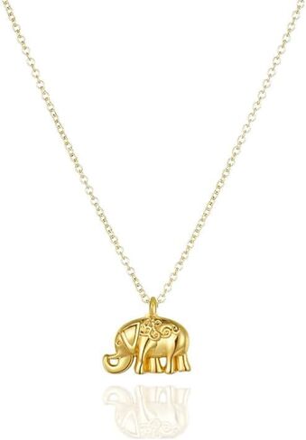Handmade Delicacy Arrows Necklace Good Luck Elephant Pendant Chain Necklace with Message Card Gift Card (Gold Arrows) in Saudi Arabia