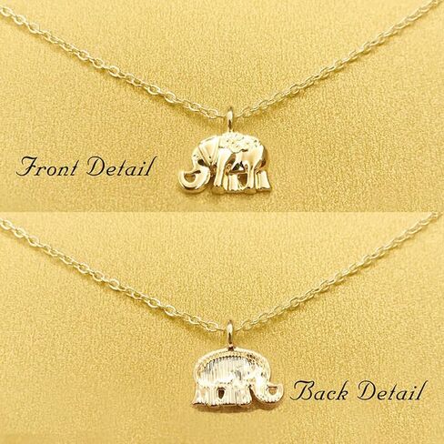 Handmade Delicacy Arrows Necklace Good Luck Elephant Pendant Chain Necklace with Message Card Gift Card (Gold Arrows) in Saudi Arabia
