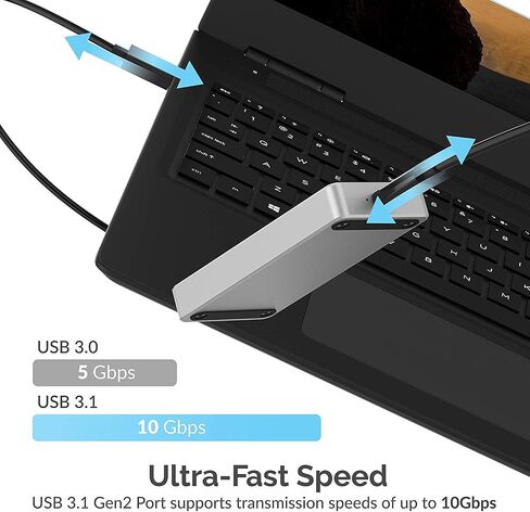 SABRENT Rocket RGB USB C 20Gbps M.2 SATA/NVMe SSD Enclosure (EC-RGBG) in Saudi Arabia