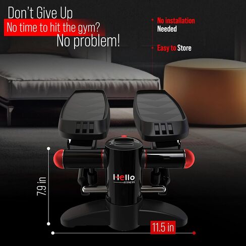 Stair Stepper with Resistance Bands, Stair Stepper for Home, Office, Desk, Stair Machine with LCD Monitor and Resistance Bands, 300lbs Weight Capacity, Mini Steppers for Exercise in Saudi Arabia