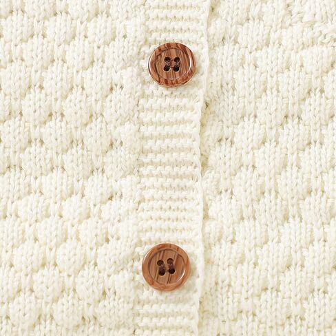 mimixiong القطن الطفل رومبير الوليد الطفل محبوك الملابس سترة طويلة الأكمام الزي للأولاد والفتيات مع طقم قبعات دافئة in Kuwait