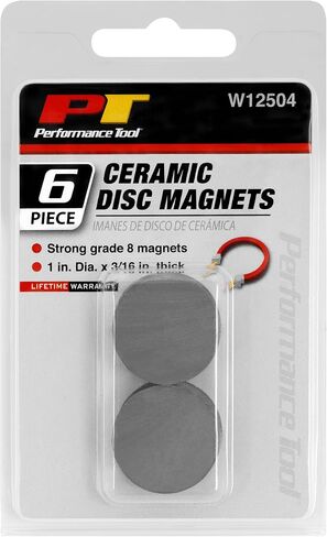 Performance Tool W12505 2pc Ceramic Block Magnets - Industrial Grade Rare Earth Magnets for Secure Holding, Machining, and Welding Applications in Saudi Arabia