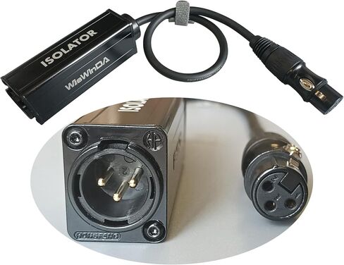 6.35 1/4" TRS Ground Loop Isolator Hum Eliminator for Home Stereo System/Speaker/Micphone/Car Kit/Audio Player (Eliminate The Buzzing Noise) (6.35 TRS-HiFi Stereo with Cord) in Kuwait