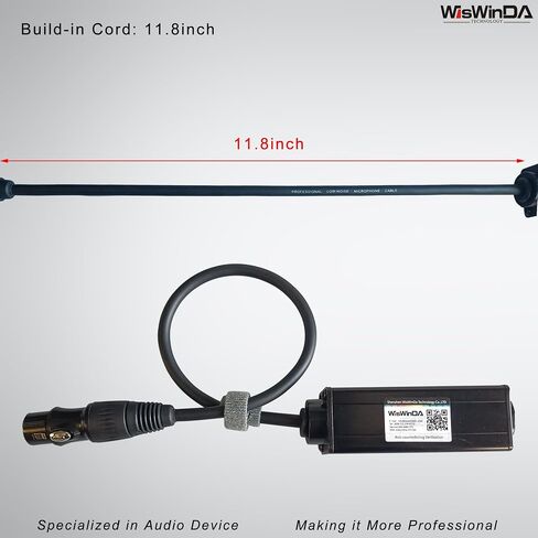 6.35 1/4" TRS Ground Loop Isolator Hum Eliminator for Home Stereo System/Speaker/Micphone/Car Kit/Audio Player (Eliminate The Buzzing Noise) (6.35 TRS-HiFi Stereo with Cord) in Kuwait