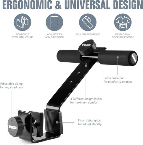 TKO Universal Fit Doorway Situp Bar, Abs Toning and Training, Adjustable in Saudi Arabia