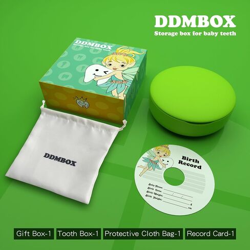 Baby Teeth Keepsake Box,Shell-Shaped Design Waterproof and Shockproof,With Built-In Desiccant,Tooth Fairy Box for Gift Tooth Savers for Kids Girls Boys Tooth Boxes for Kids in Saudi Arabia