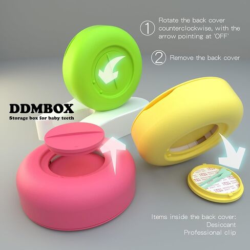 Baby Teeth Keepsake Box,Shell-Shaped Design Waterproof and Shockproof,With Built-In Desiccant,Tooth Fairy Box for Gift Tooth Savers for Kids Girls Boys Tooth Boxes for Kids in Saudi Arabia